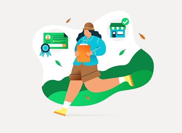 Image of explorer holding a clipboard
