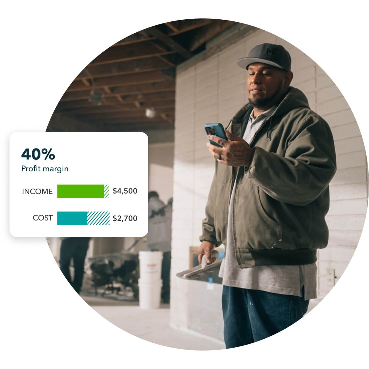 Use QuickBooks to know exactly which projects are profitable and which are costing you money.