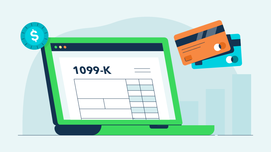 An illustration of a Form 1099-K.
